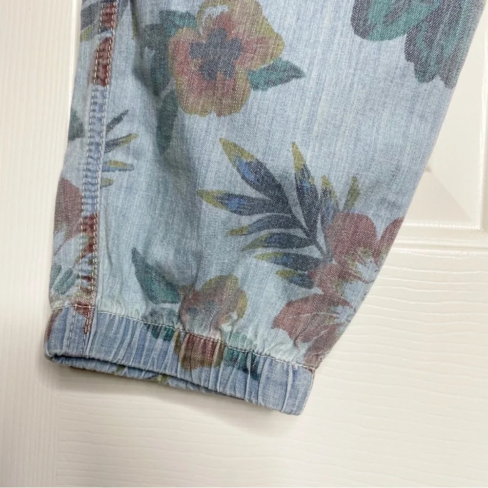 MOTHER Denim No Zip Misfit Floral Pants Fresh Cut NWT